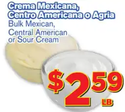 El Super Fresh Bulk Mexican, Central American or Sour Cream offer