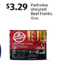 Aldi Parkview Uncured Beef Franks offer