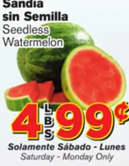 El Super Fresh Seedless Watermelon offer