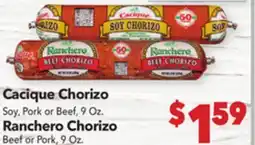 Vallarta Supermarkets Cacique Chorizo offer