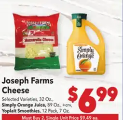 Vallarta Supermarkets Joseph Farms Cheese offer