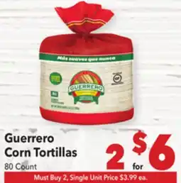 Vallarta Supermarkets Guerrero Corn Tortillas offer
