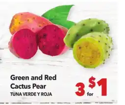 Vallarta Supermarkets Green and Red Cactus Pear / TUNA VERDE Y ROJA offer