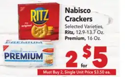 Vallarta Supermarkets Nabisco Crackers offer