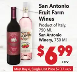 Vallarta Supermarkets San Antonio Fruit Farm Wines offer