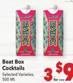 Vallarta Supermarkets Beat Box Cocktails offer