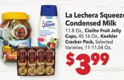 Vallarta Supermarkets La Lechera Squeeze Condensed Milk offer
