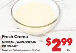 Vallarta Supermarkets Fresh Crema offer