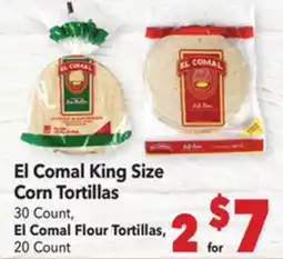 Vallarta Supermarkets El Comal King Size Corn Tortillas offer