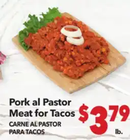 Vallarta Supermarkets Pork al Pastor Meat for Tacos / CARNE AL PASTOR PARA TACOS offer
