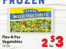 Vallarta Supermarkets Flav-R-Pac Vegetables offer
