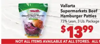Vallarta Supermarkets Vallarta Supermarkets Beef Hamburger Patties offer