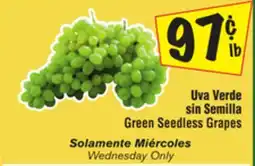 El Super Green Seedless Grapes offer