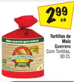 El Super Guerrero Corn Tortillas offer