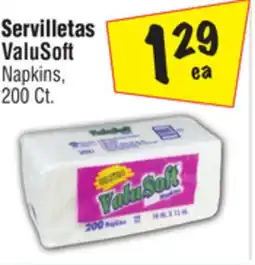 El Super ValuSoft Napkins offer