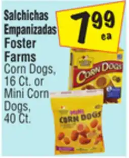 El Super Foster Farms Corn Dogs, 16 Ct. or Mini Corn Dogs, 40 Ct offer