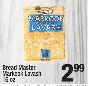 Super King Markets Bread Master Markook Lavash offer