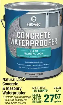 Menards Dutch Boy Natural Look Water-Based Concrete & Masonry Waterproofer - 1 gal offer