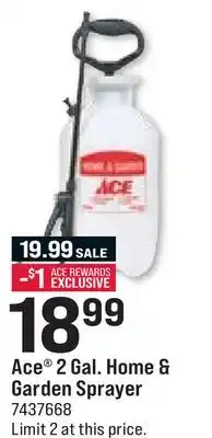 Ace Hardware Ace 2 Gal. Home & Garden Sprayer offer