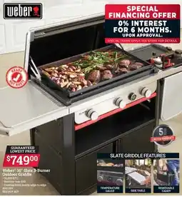 Ace Hardware Weber 30 Slate 3-Burner Outdoor Griddle offer