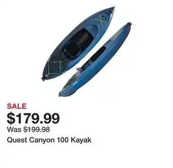 Dick's Sporting Goods Quest Canyon 100 Kayak offer