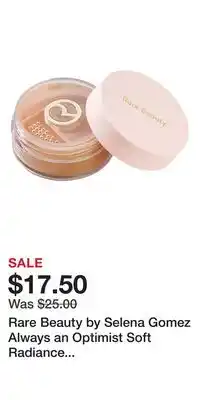 Kohl's Rare Beauty by Selena Gomez Always an Optimist Soft Radiance Setting Powder offer