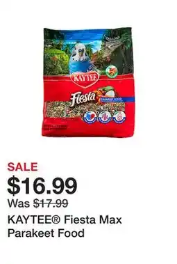 Petsmart KAYTEE Fiesta Max Parakeet Food offer