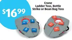 Aldi Crane Ladder Toss, Bottle Strike or Bean Bag Toss offer