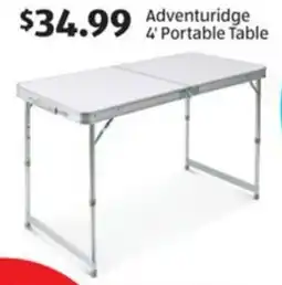 Aldi Adventuridge 4' Portable Table offer