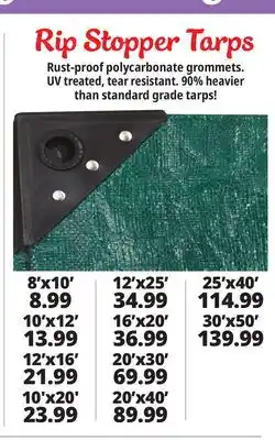 Ocean State Job Lot Rip Stopper Tarps offer