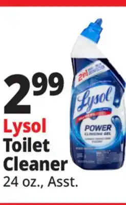 Ocean State Job Lot Lysol 2-In-1 Disinfecting Toilet Bowl + Brush Power Cleaning Gel 24 oz offer