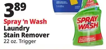 Ocean State Job Lot Spray 'n Wash Laundry Stain Remover offer