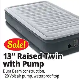 Ocean State Job Lot Intex Twin Dura-Beam Comfort-Plush Air Mattress with Internal Pump offer