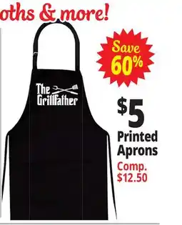 Ocean State Job Lot Printed Aprons offer