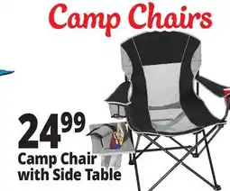 Ocean State Job Lot Oversized Folding Camp Chair with Side Table offer
