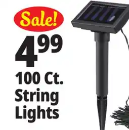 Ocean State Job Lot Solar LED String Lights 39' offer