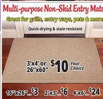 Ocean State Job Lot Doormats offer