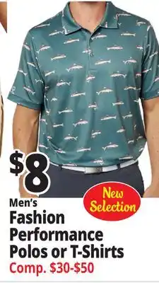 Ocean State Job Lot Men's Fashion Performance Polos or T-Shirts offer