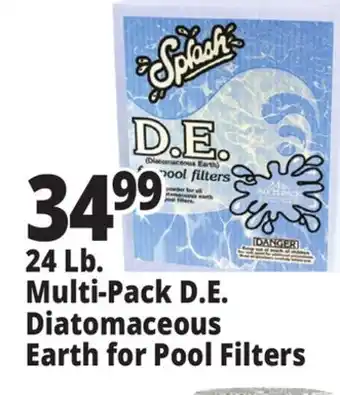 Ocean State Job Lot Splash D.E./Diatomaceous Earth Powder for Swimming Pools 24 lb Multi-Pack offer