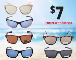 Ocean State Job Lot FAMOUS MAKER SUNGLASSES offer