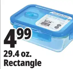 Ocean State Job Lot Glass Food Storage 29.4 oz. Rectangle offer