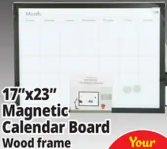 Ocean State Job Lot Wood Frame Magnetic Calendar Board 23 offer