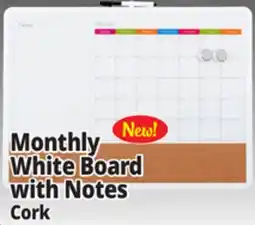 Ocean State Job Lot Monthly White Board with Notes offer