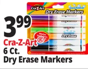 Ocean State Job Lot Cra-Z-Art Washable Dry Erase Markers 6-Piece offer