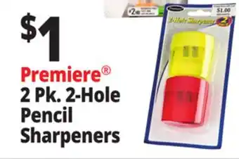 Ocean State Job Lot Premiere 2 Hole Pencil Sharpener 2-Count offer
