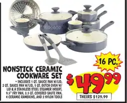Ollie's NONSTICK CERAMIC COOKWARE SET offer