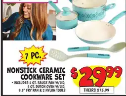 Ollie's NONSTICK CERAMIC COOKWARE SET offer