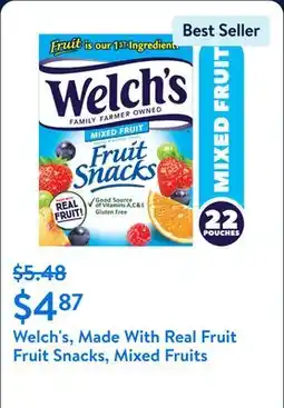 Walmart Welch's, Made With Real Fruit Fruit Snacks, Mixed Fruits offer