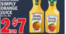 C Town SIMPLY ORANGE JUICE offer
