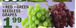 C Town • RED • GREEN SEEDLESS GRAPES offer